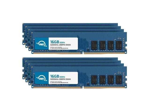 OWC 128GB (8x16GB) DDR4 3200MHz Desktop Memory Upgrade Kit: $878.16