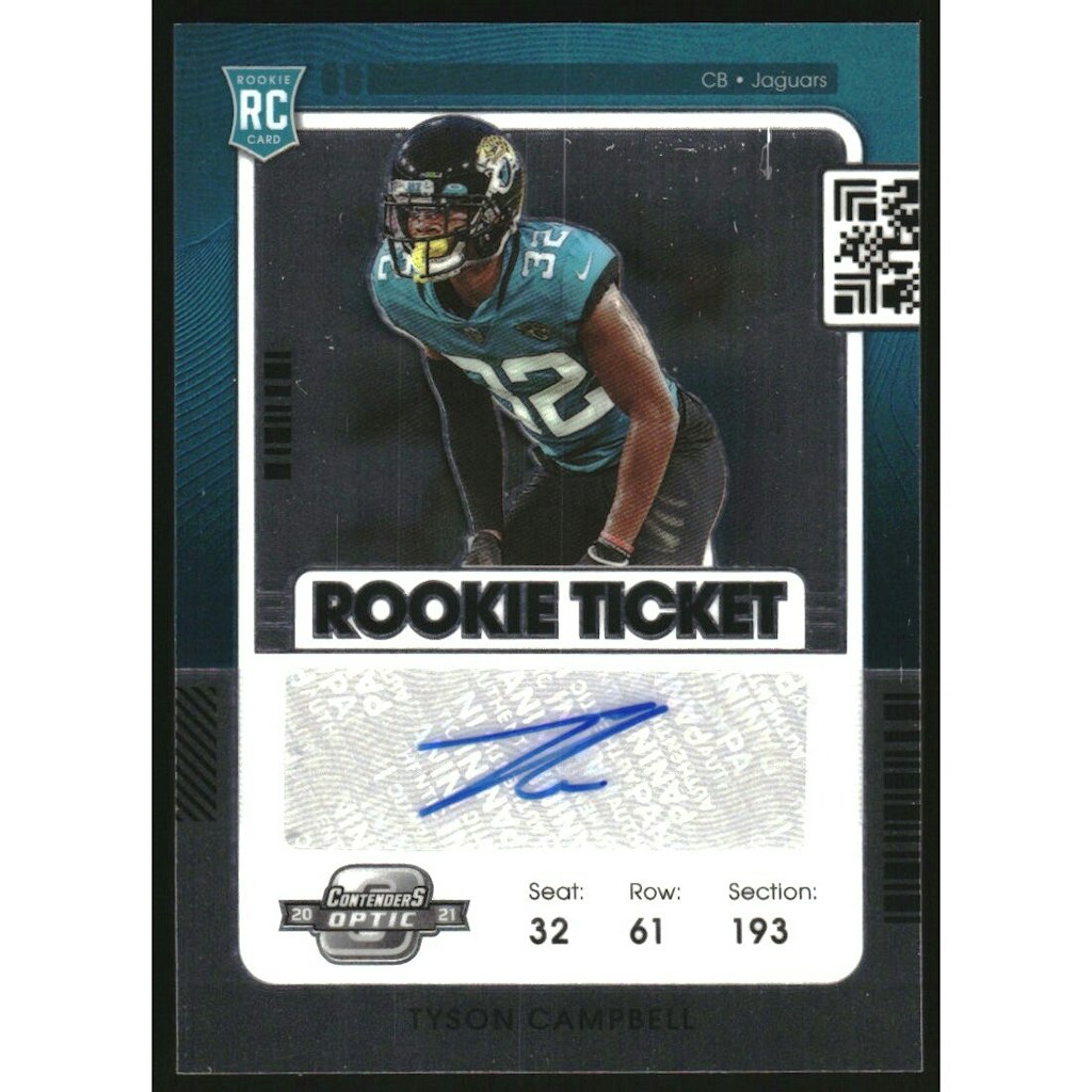 2021 Panini Contenders Optic Tyson Campbell Rookie Autograph Card: $13.50