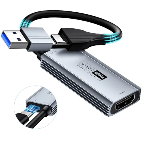 XIIXMASK USB 3.0 HDMI to USB-C Video Capture Card with 100W PD: $19.99 XIIXMASK USB 3.0 HDMI to USB-C Video Capture Card with 100W PD: $19.99