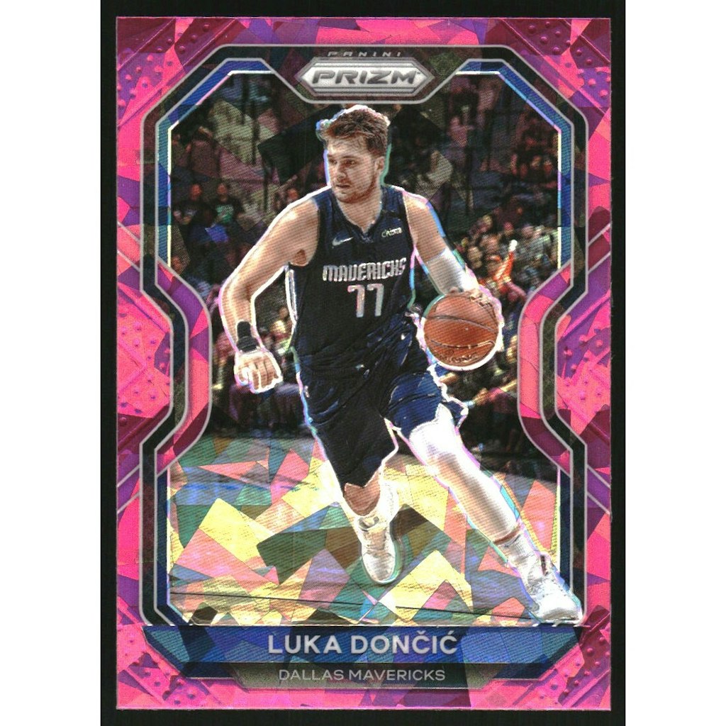 Luka Doncic 2020-21 Panini Prizm Pink Ice Basketball Card: $22.50 Luka Doncic 2020-21 Panini Prizm Pink Ice Basketball Card: $22.50