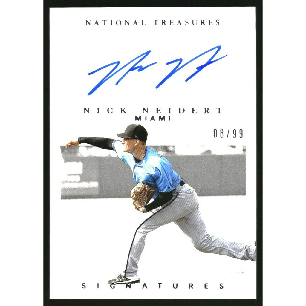 2021 Panini National Treasures Nick Neidert Retro Signatures Card: $10.80
