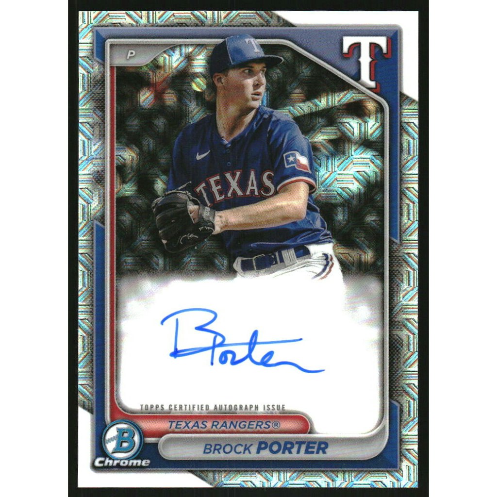 2024 Bowman Chrome Mega Box Brock Porter Autograph Card: $10.50 2024 Bowman Chrome Mega Box Brock Porter Autograph Card: $10.50