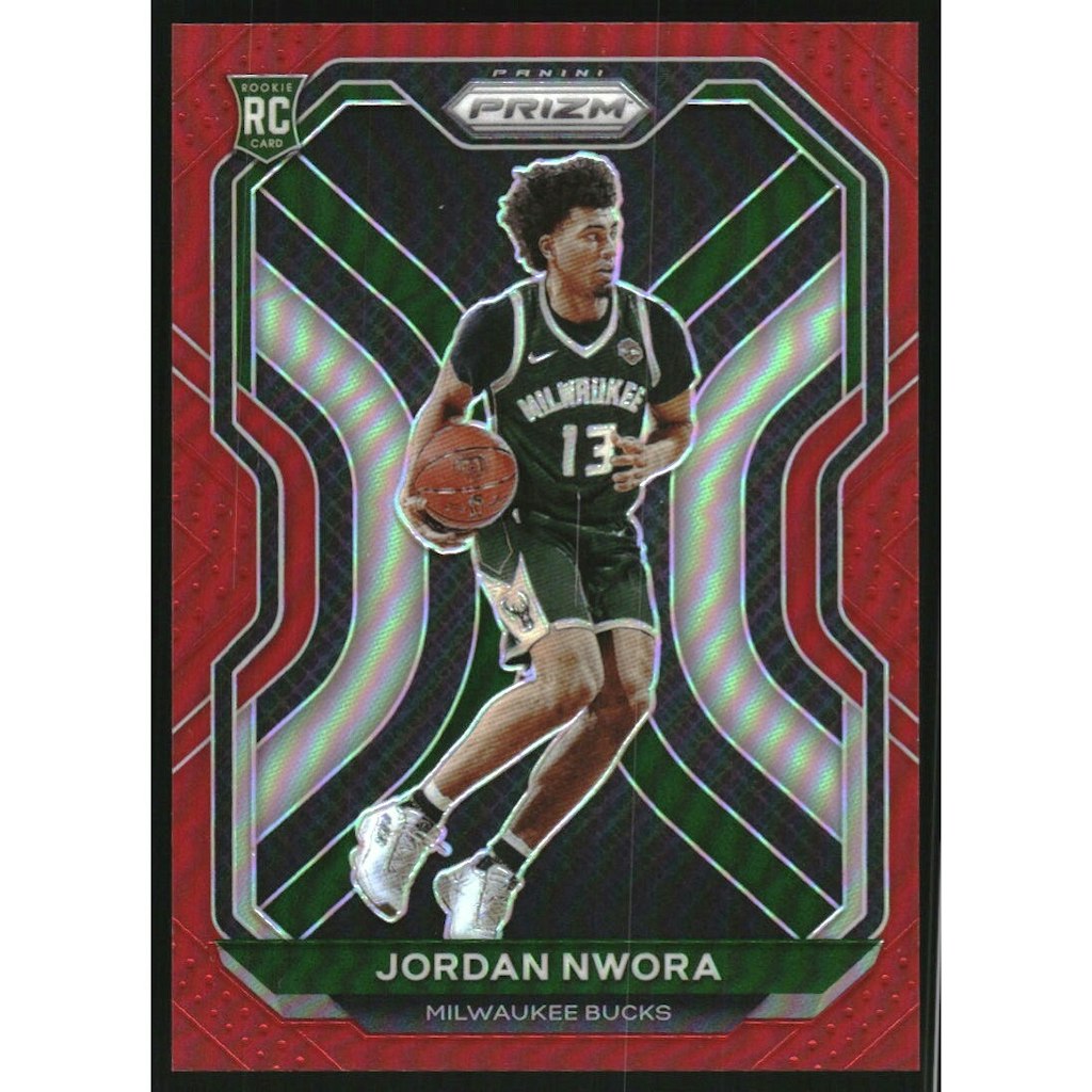 2020-21 Panini Prizm Jordan Nwora Red Prizm Card: $10.80
