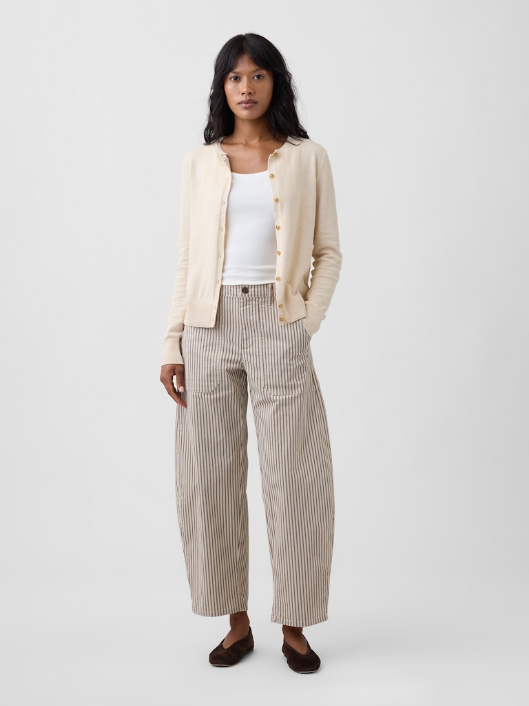 Mid Rise Barrel Khakis: $55.99 Mid Rise Barrel Khakis: $55.99