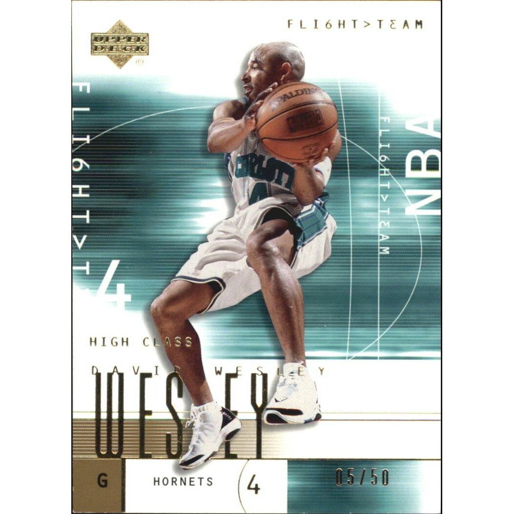 2001-02 Upper Deck Flight Team Gold David Wesley Card: $13.50 2001-02 Upper Deck Flight Team Gold David Wesley Card: $13.50