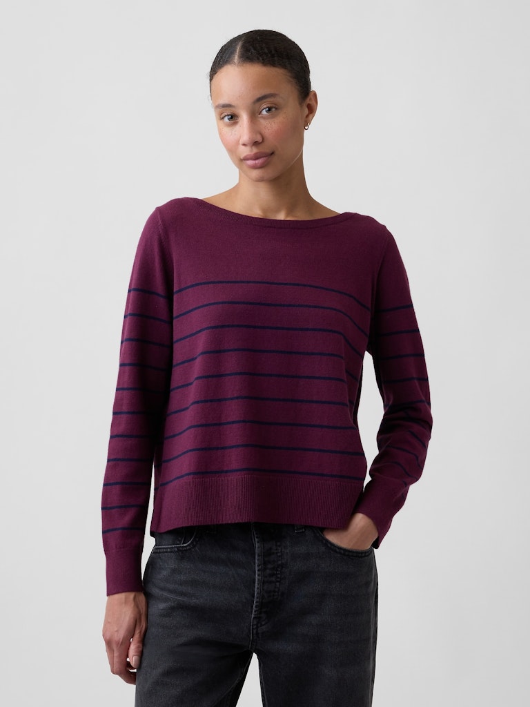 Relaxed Jersey Boatneck Sweater: $19.99 Relaxed Jersey Boatneck Sweater: $19.99