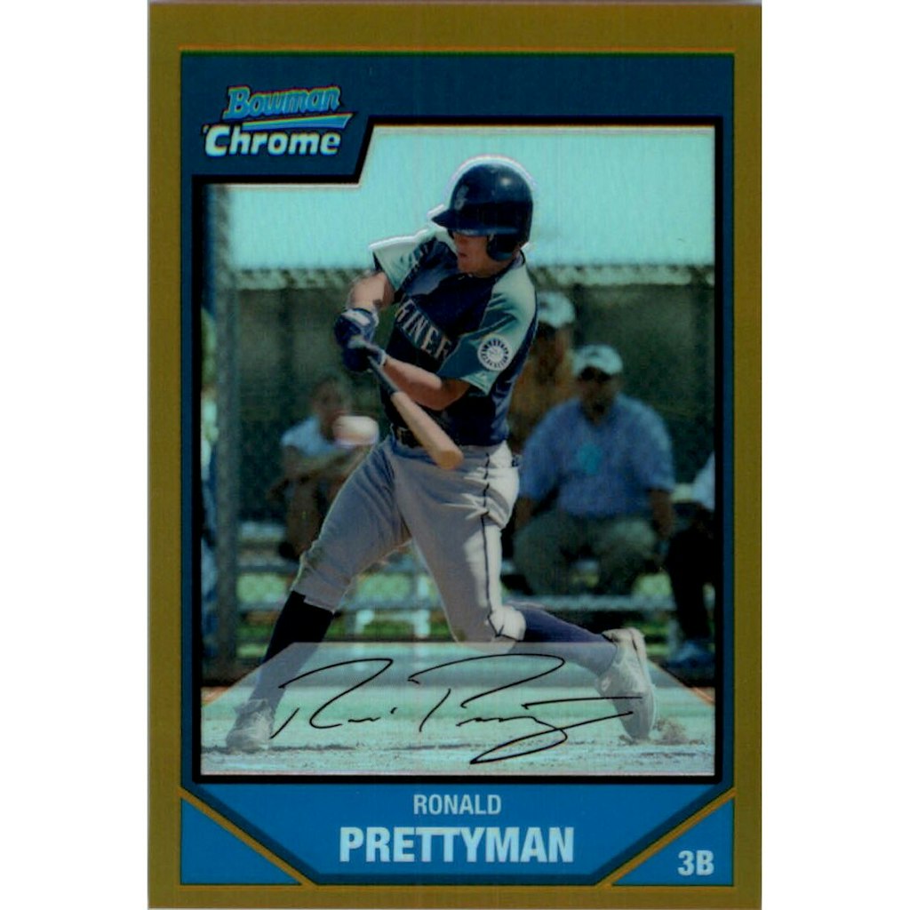 2007 Bowman Chrome Prospects Gold Refractor Ronald Prettyman #BC198: $20 2007 Bowman Chrome Prospects Gold Refractor Ronald Prettyman #BC198: $20