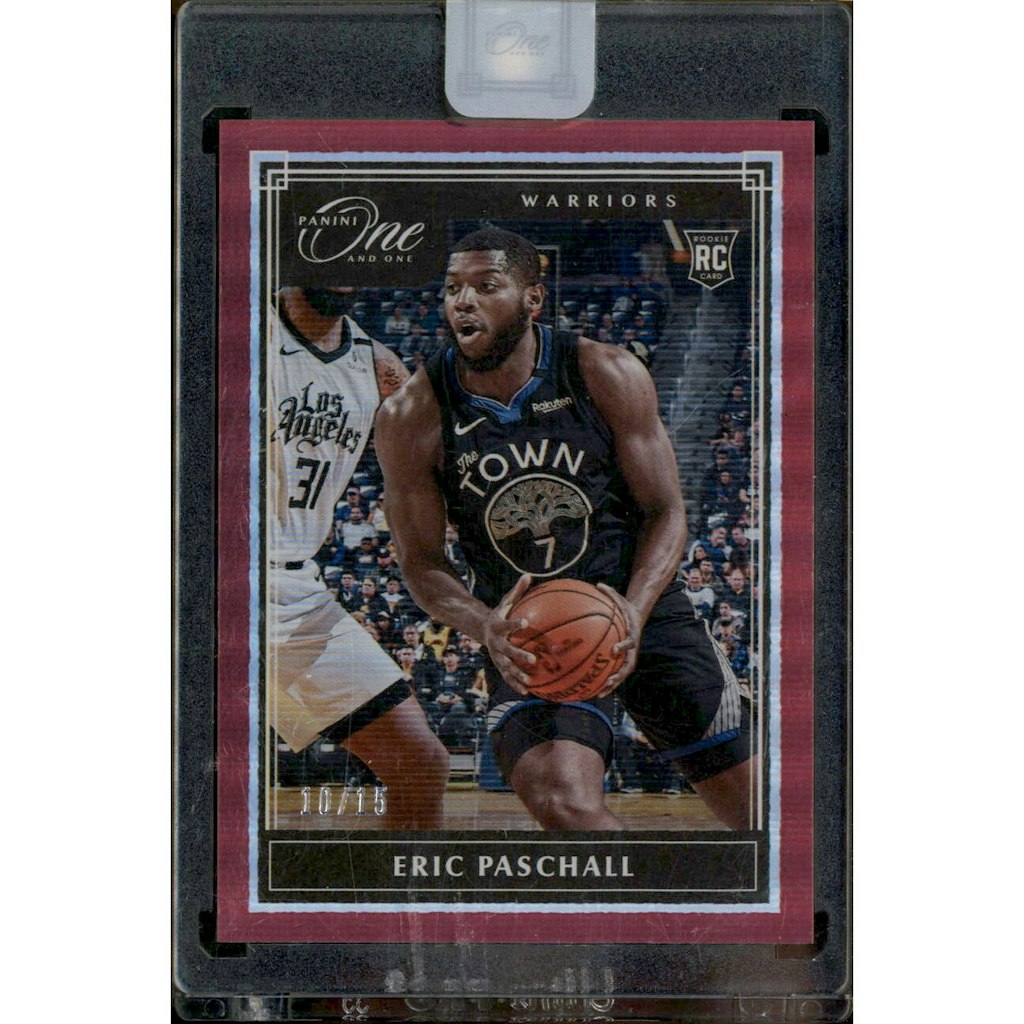 2019-20 Panini One and One Eric Paschall Red Card: $33