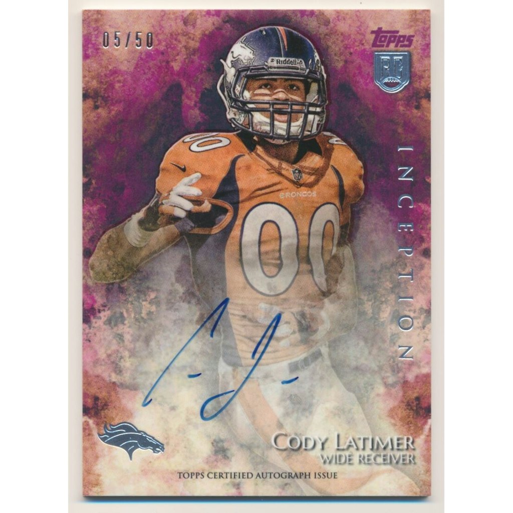 2014 Topps Inception Cody Latimer Autograph Card: $13.50 2014 Topps Inception Cody Latimer Autograph Card: $13.50
