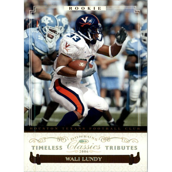 2006 Donruss Classics Timeless Tributes Gold #215 Wali Lundy: $10.80 2006 Donruss Classics Timeless Tributes Gold #215 Wali Lundy: $10.80