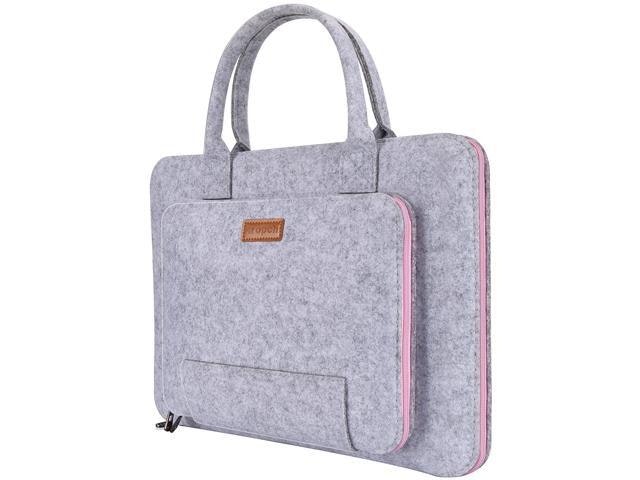 Jansicotek 14-inch Felt Laptop Sleeve with Handle: $19.50
