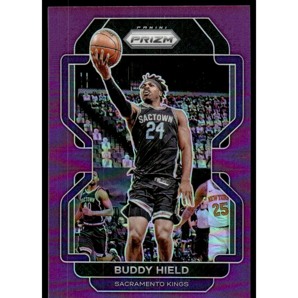 2021-22 Panini Prizm #192 Buddy Hield Purple Prizm Card: $10.80 2021-22 Panini Prizm #192 Buddy Hield Purple Prizm Card: $10.80