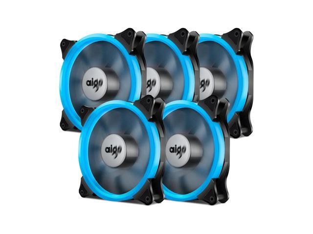 Vetroo 140mm Silent LED Ring Case Fan 5-Pack: $39.99