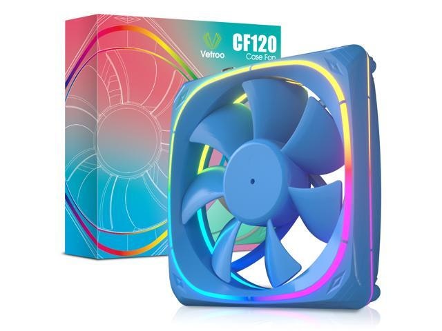 Vetroo CF120 120mm Addressable RGB Case Fan: $14.99