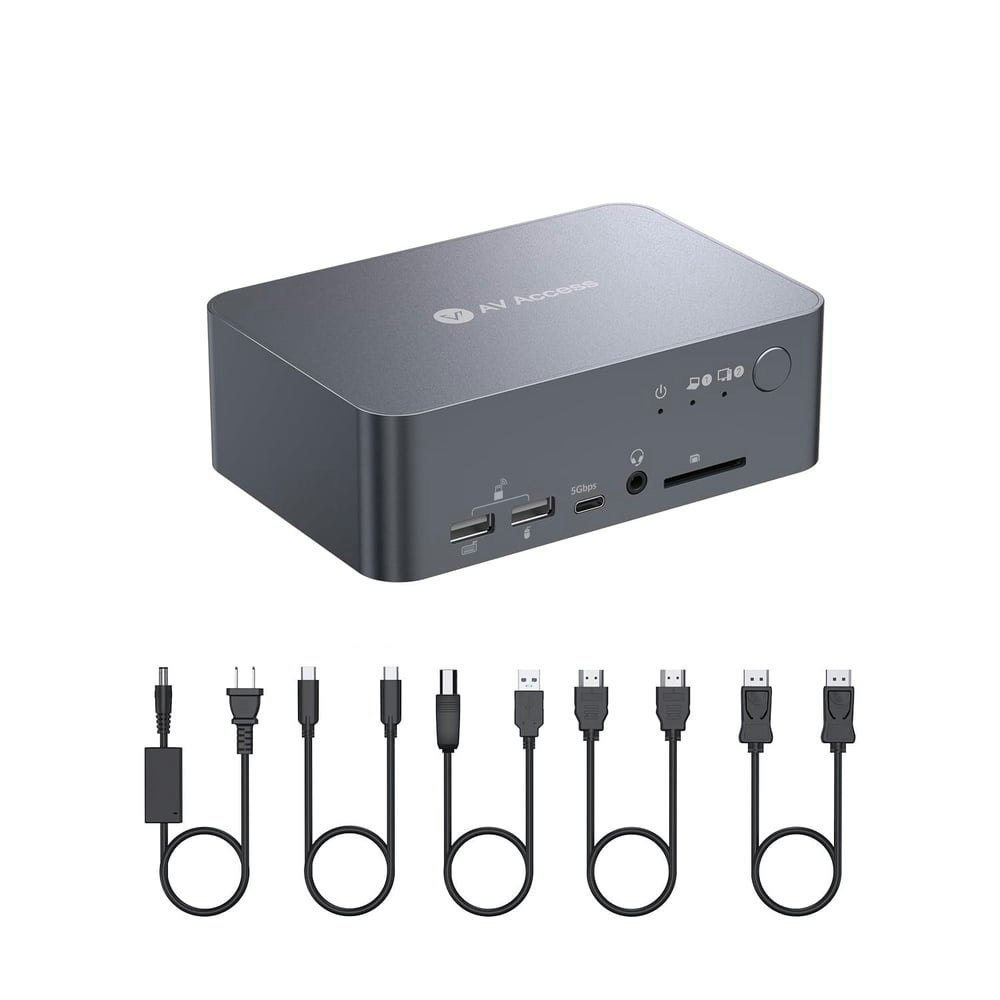 AV Access iDock-C10 Dual Monitor USB-C KVM Switch: $209.99 AV Access iDock-C10 Dual Monitor USB-C KVM Switch: $209.99