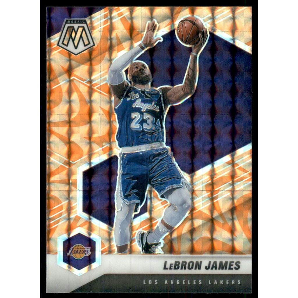 2020-21 Panini Mosaic Reactive Orange LeBron James Trading Card: $13.50 2020-21 Panini Mosaic Reactive Orange LeBron James Trading Card: $13.50