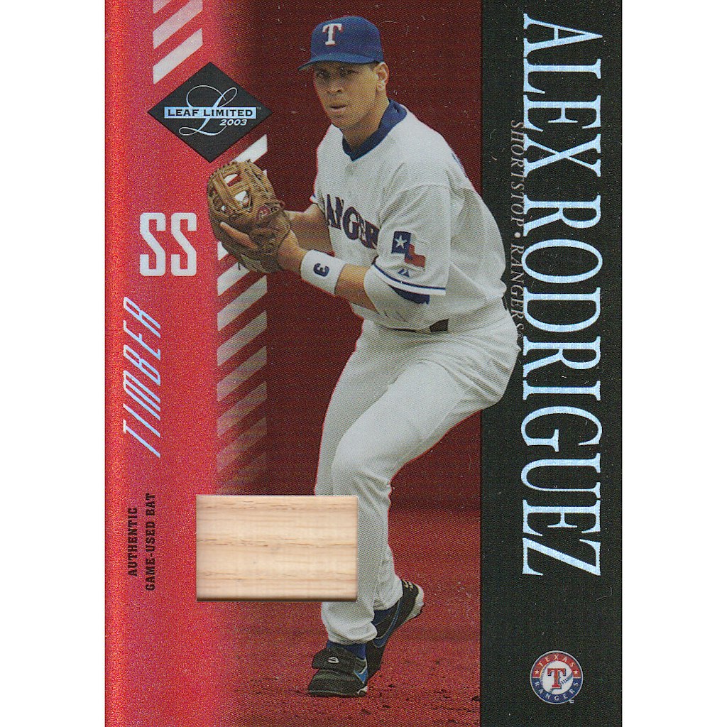 2003 Leaf Limited Alex Rodriguez Baseball Card: $32 2003 Leaf Limited Alex Rodriguez Baseball Card: $32