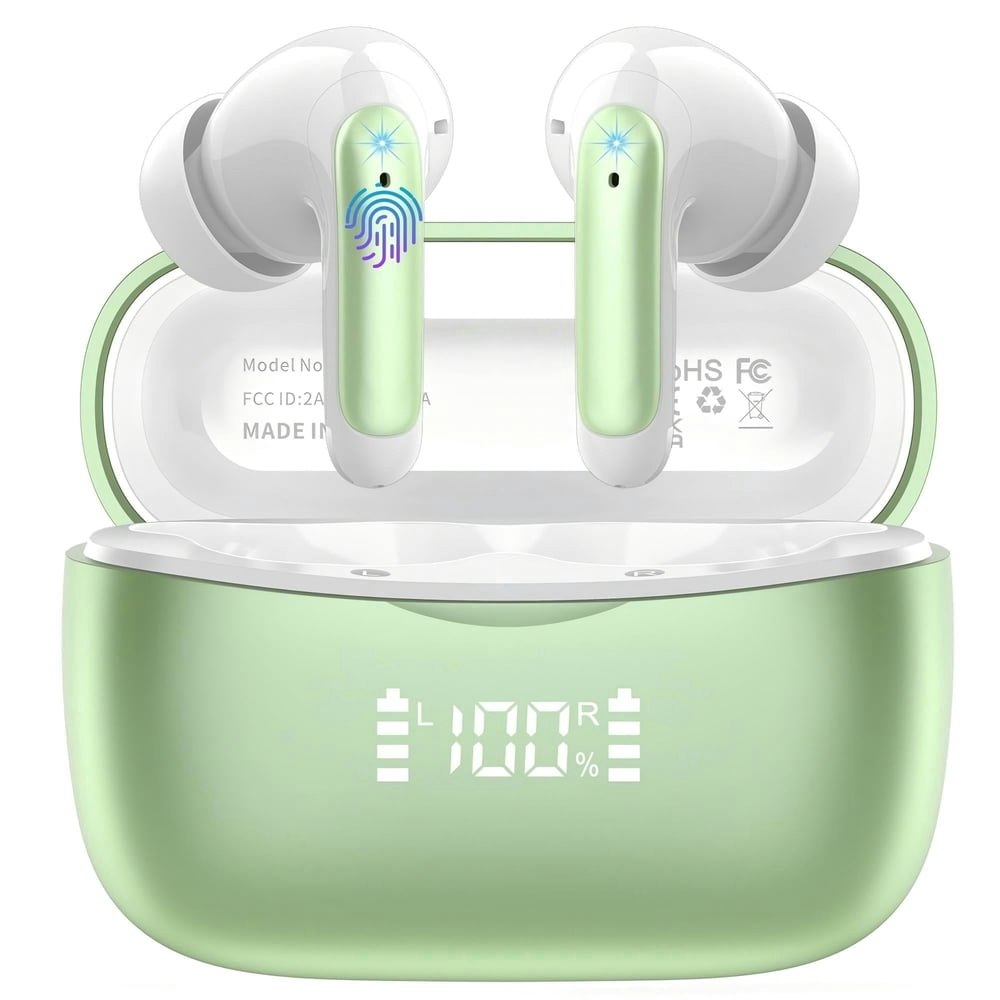 WeurGhy Wireless Noise Cancelling Bluetooth Earbuds: $19.99 WeurGhy Wireless Noise Cancelling Bluetooth Earbuds: $19.99