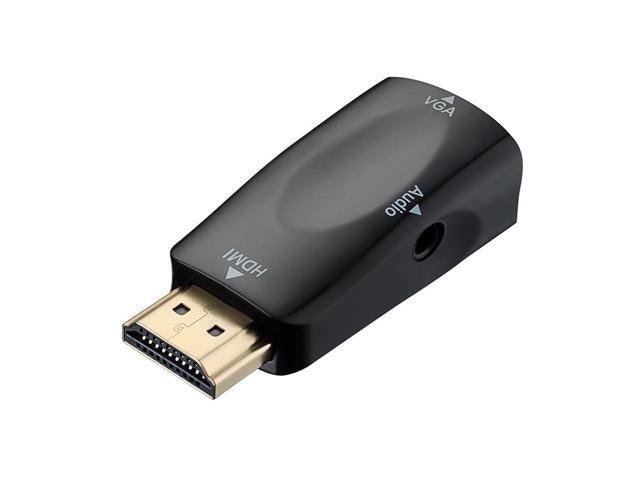 Bucier HDMI to VGA Adapter with 3.5mm Audio Port: $15.09