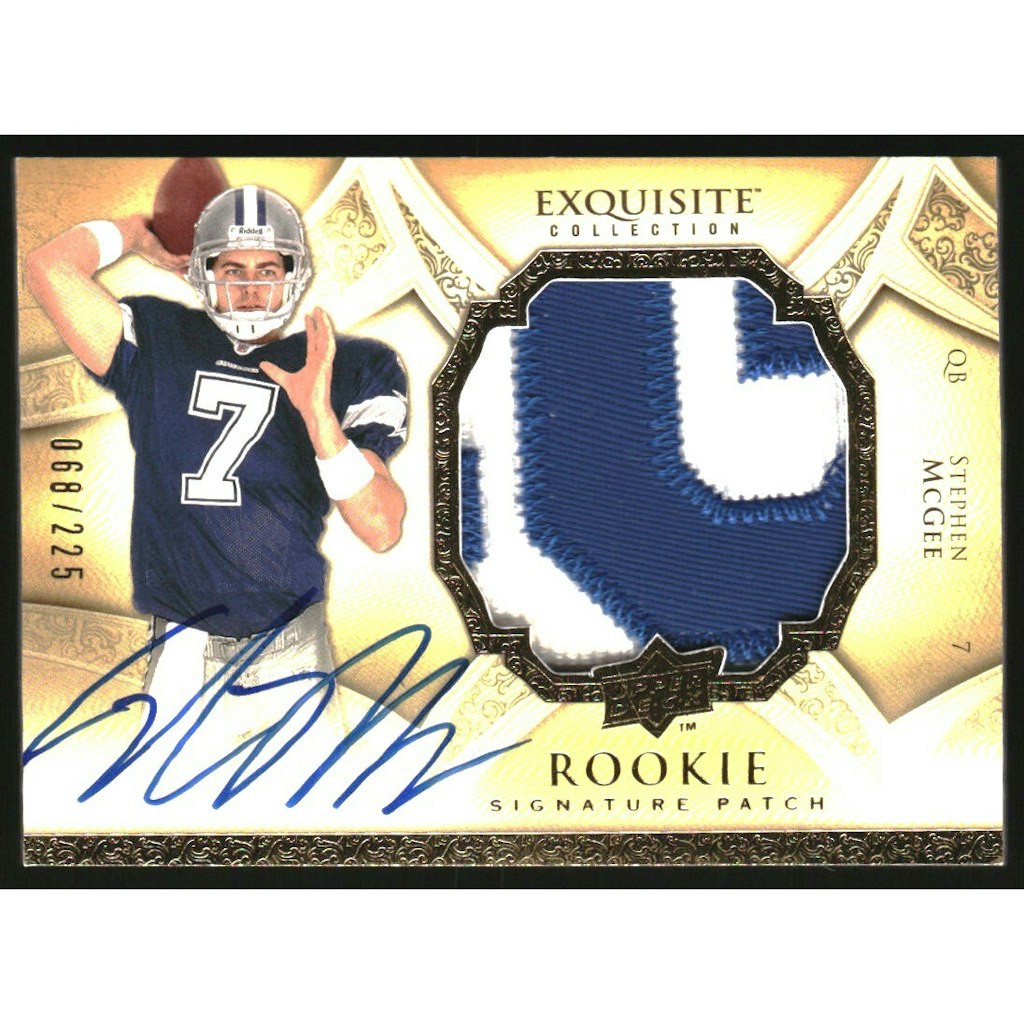 2009 Exquisite Collection Stephen McGee Jersey Autograph Rookie Card: $16