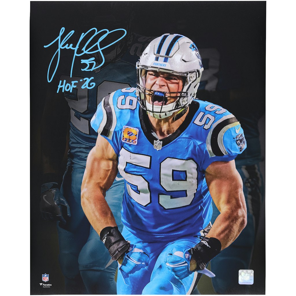 Luke Kuechly Autographed 16" x 20" Carolina Panthers Photograph: $259.99 Luke Kuechly Autographed 16" x 20" Carolina Panthers Photograph: $259.99