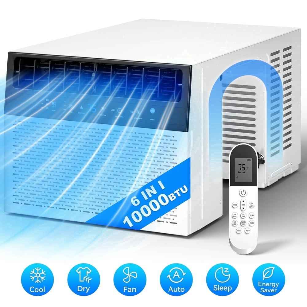 Nepsam 10,000 BTU U-Shaped Window Air Conditioner: $329.89