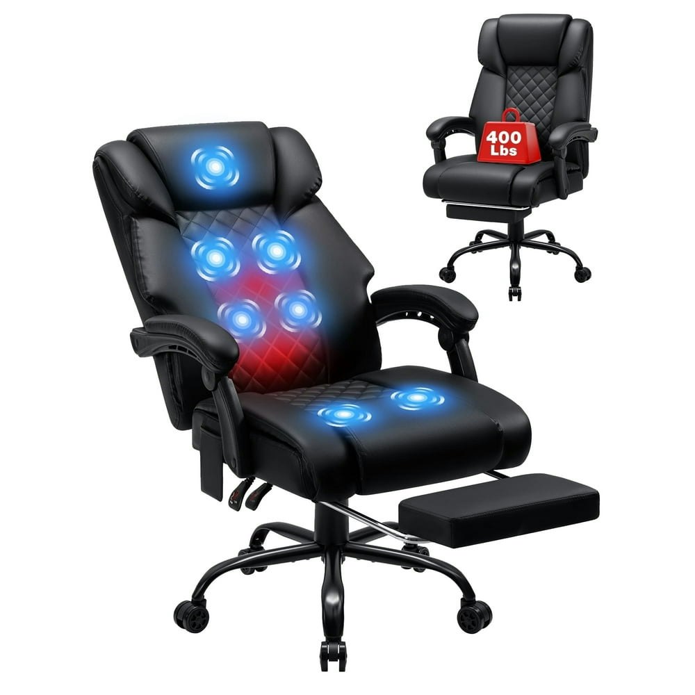Hoffree 400lb Ergonomic Heated Massage Office Chair: $148.84