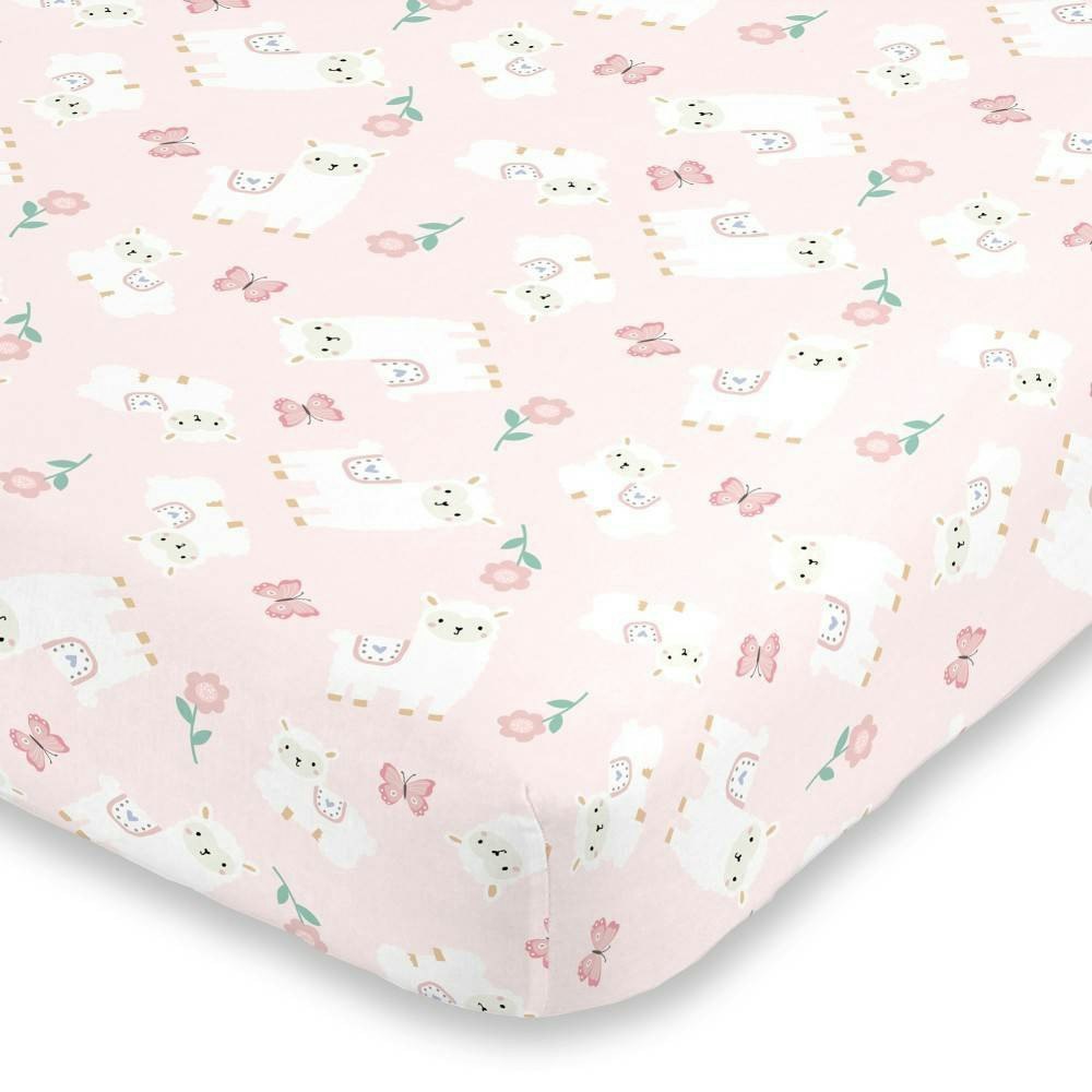 Little Love By NoJo Sweet Llama & Butterflies Fitted Crib Sheet: $15.99 Little Love By NoJo Sweet Llama & Butterflies Fitted Crib Sheet: $15.99