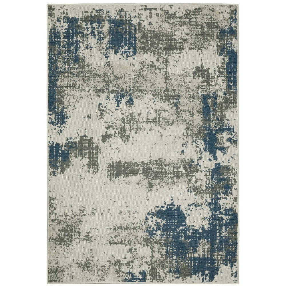 Captiv8e Designs 1'10" x 7'3" Modern Distressed Abstract Runner Rug: $59.99 Captiv8e Designs 1'10" x 7'3" Modern Distressed Abstract Runner Rug: $59.99