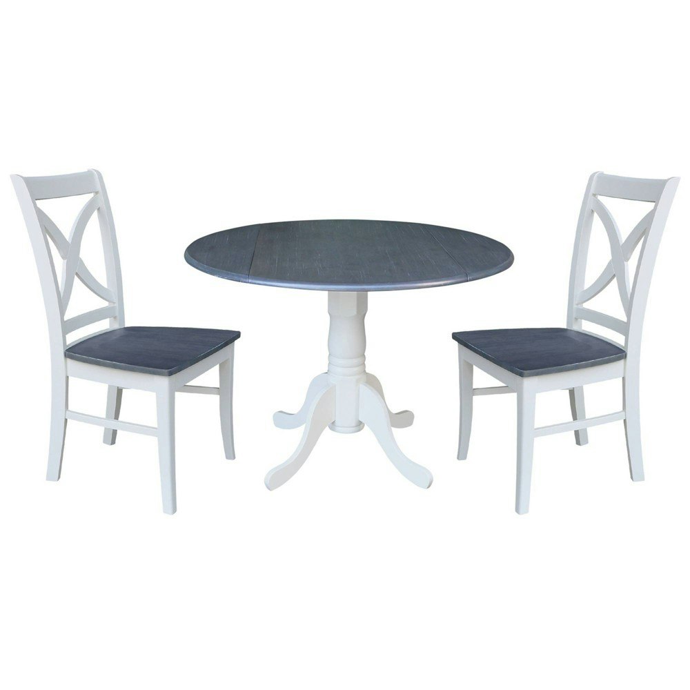 International Concepts 42-Inch Lillith Dual Drop Leaf Dining Table and 2 Chairs Set: $608.99 International Concepts 42-Inch Lillith Dual Drop Leaf Dining Table and 2 Chairs Set: $608.99