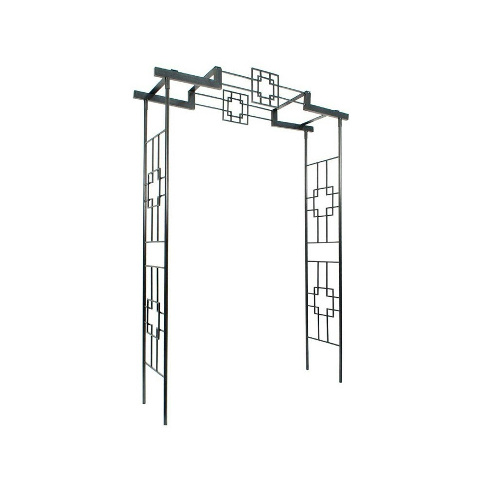 Achla Designs Square-on-Square Iron Garden Arbor: $602.99 Achla Designs Square-on-Square Iron Garden Arbor: $602.99