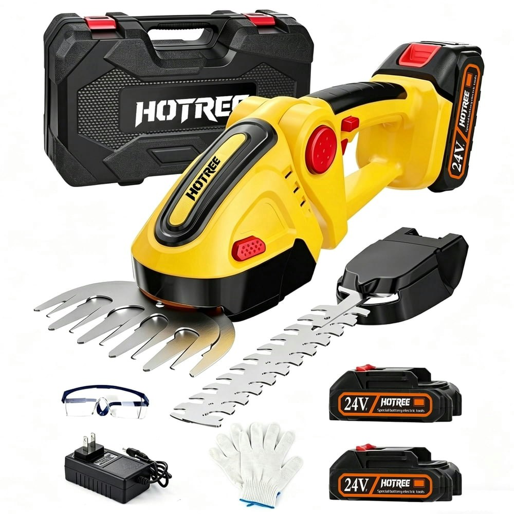 Hotree Cordless Hedge Trimmer and Grass Shears: $35.99