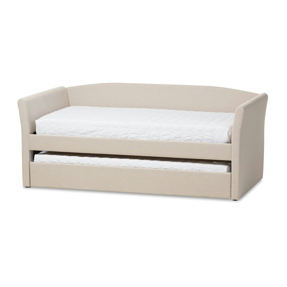 Baxton Studio Camino Modern Twin Daybed with Trundle: $486.99 Baxton Studio Camino Modern Twin Daybed with Trundle: $486.99