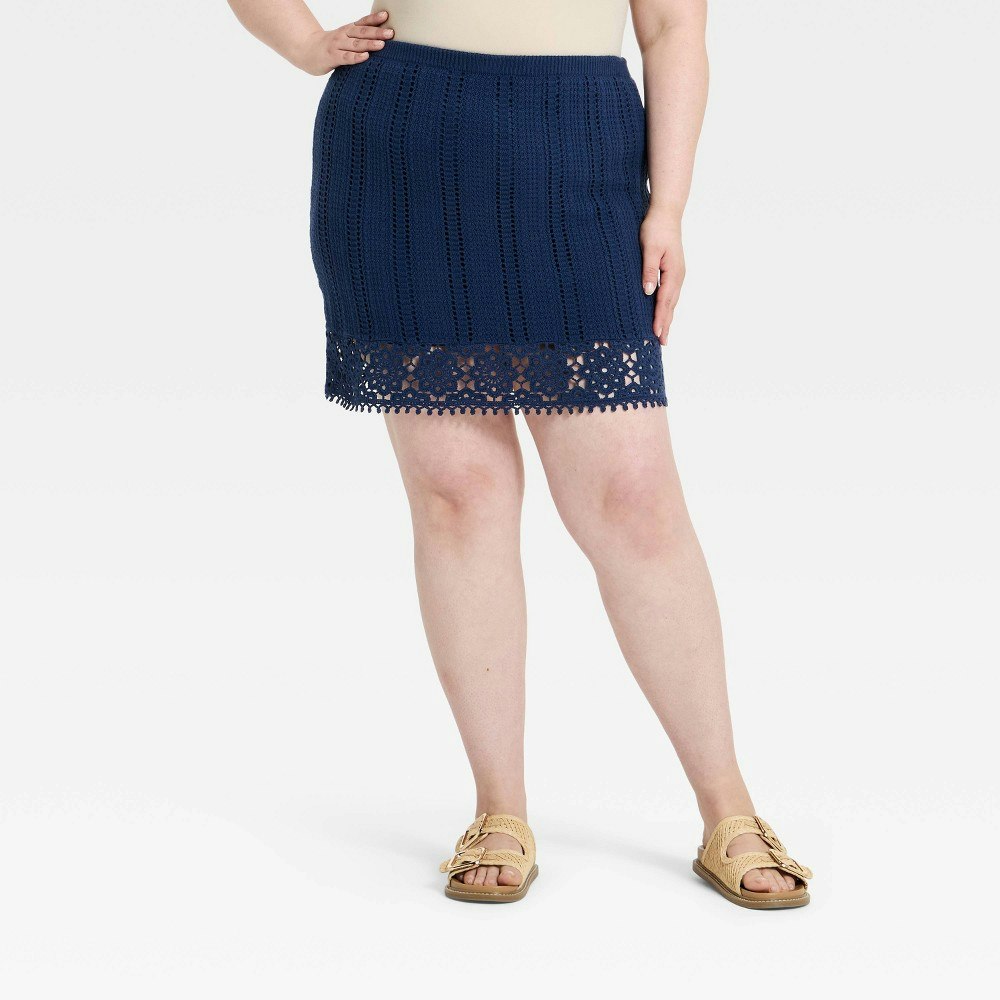 Universal Thread Women's Openwork A-Line Skirt: $30 Universal Thread Women's Openwork A-Line Skirt: $30