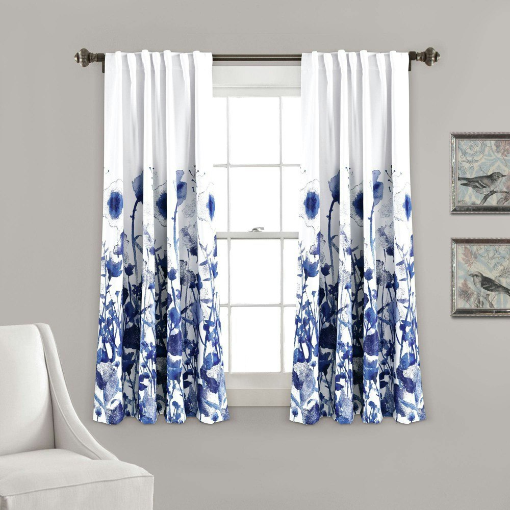 Lush Decor Zuri Flora 63"x52" Light Filtering Window Curtain Panels 2-Pack: $33.60 Lush Decor Zuri Flora 63"x52" Light Filtering Window Curtain Panels 2-Pack: $33.60