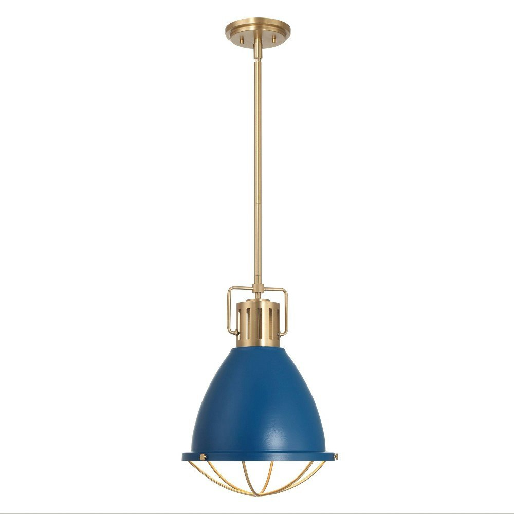 Robert Stevenson Lighting Kent Industrial Caged Metal Ceiling Light: $63.99