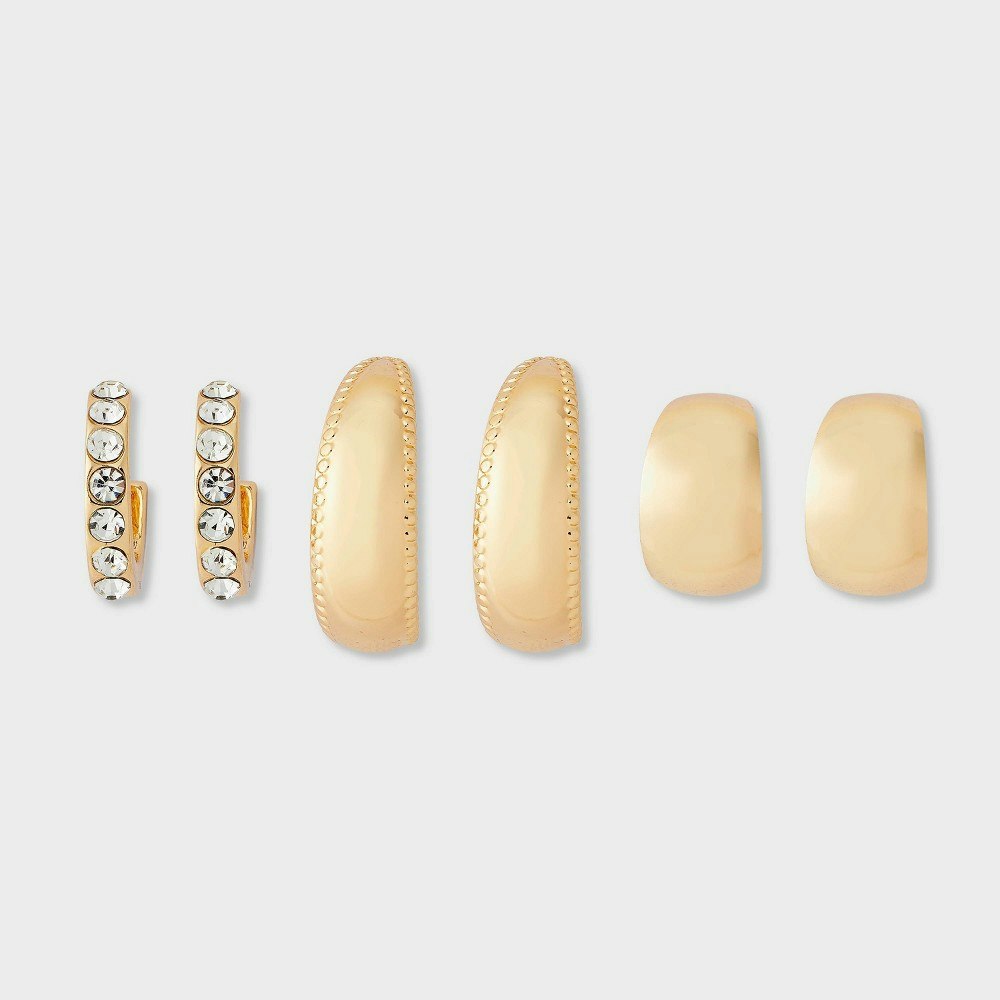 Wild Fable Trio Hoop Earring 3-Piece Set: $10 Wild Fable Trio Hoop Earring 3-Piece Set: $10