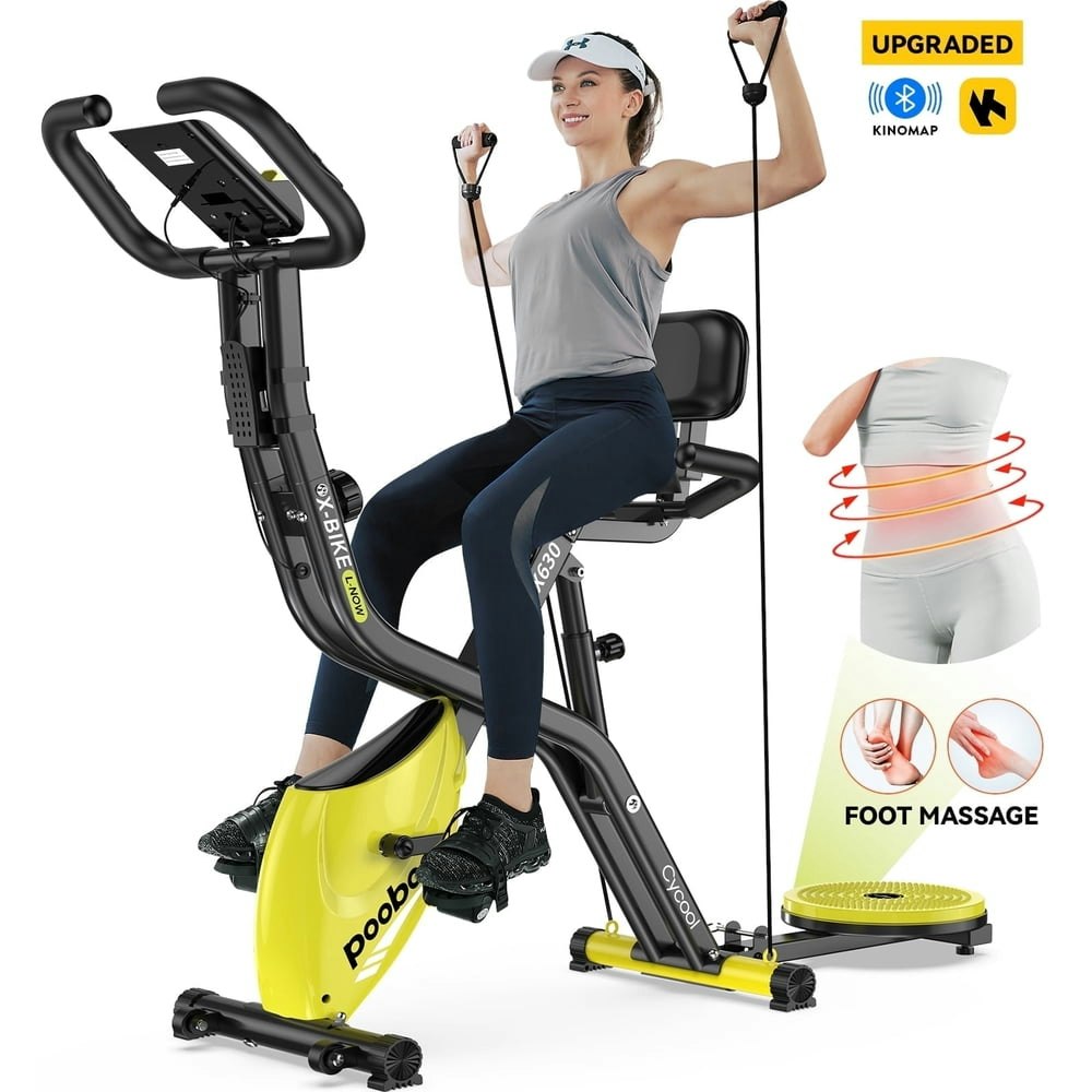 Pooboo 4-in-1 Folding Magnetic Exercise Bike: $129.99 Pooboo 4-in-1 Folding Magnetic Exercise Bike: $129.99