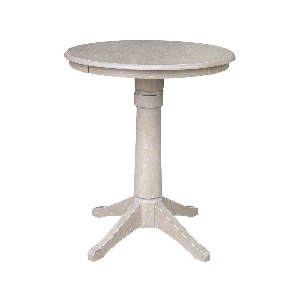 International Concepts 30-Inch Round Solid Wood Counter Height Pedestal Table: $312.99
