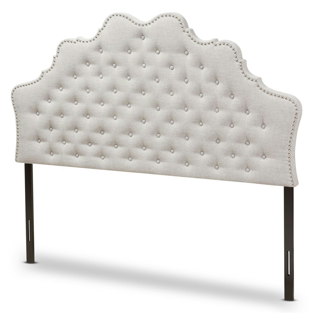 Baxton Studio King Hilda Fabric Headboard: $220.99 Baxton Studio King Hilda Fabric Headboard: $220.99