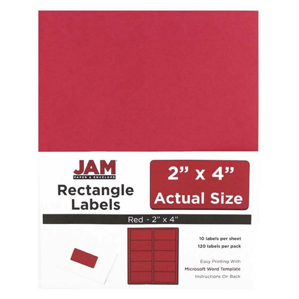 Jam Paper 2" x 4" Mailing Labels 120-Pack: $12.99 Jam Paper 2" x 4" Mailing Labels 120-Pack: $12.99
