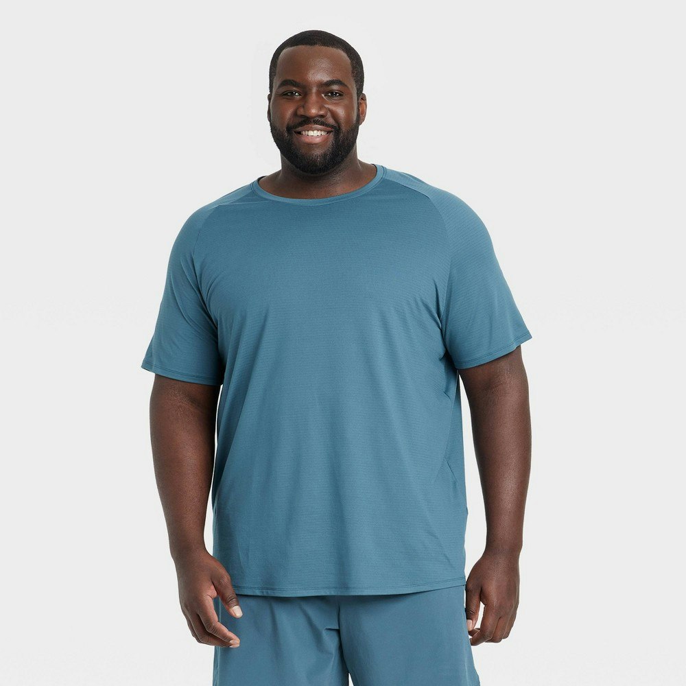 All In Motion Men's Linear Mesh Raglan T-Shirt: $15 All In Motion Men's Linear Mesh Raglan T-Shirt: $15