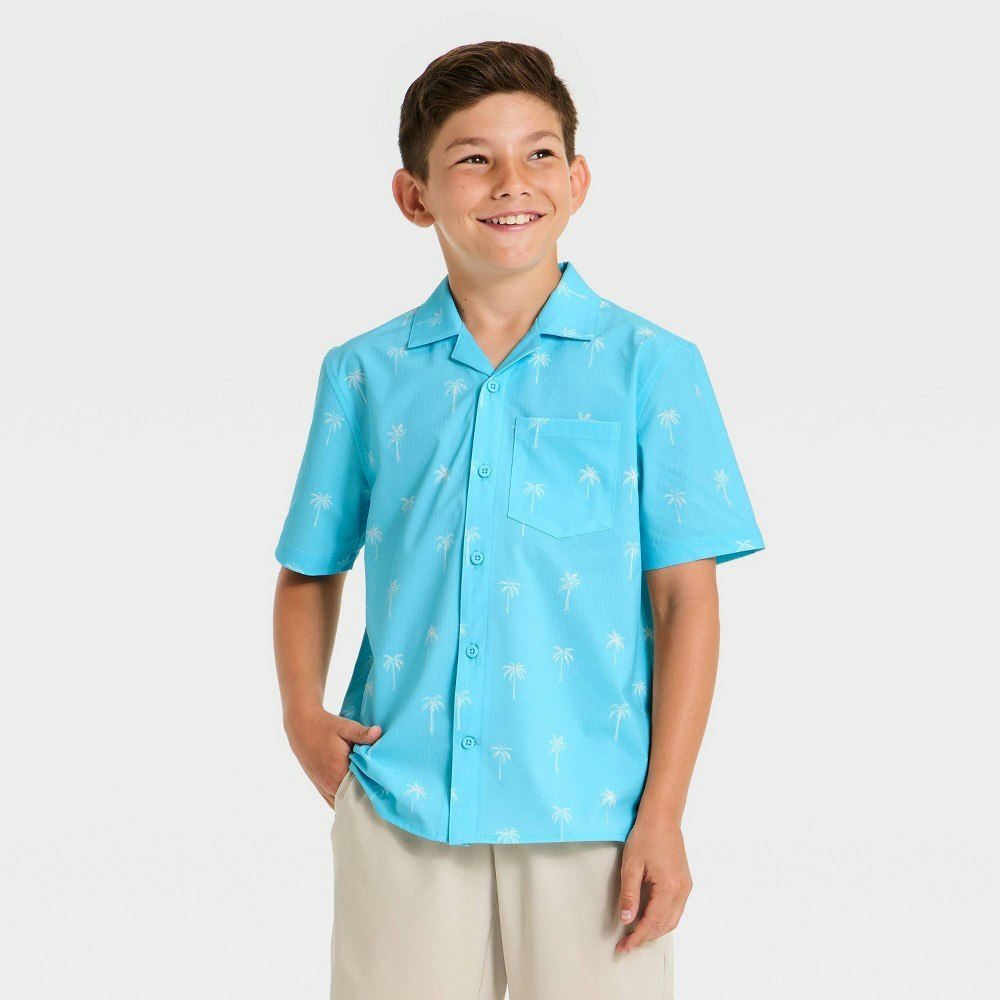 Boys' Short Sleeve Seersucker Button-Down Shirt: $18 Boys' Short Sleeve Seersucker Button-Down Shirt: $18