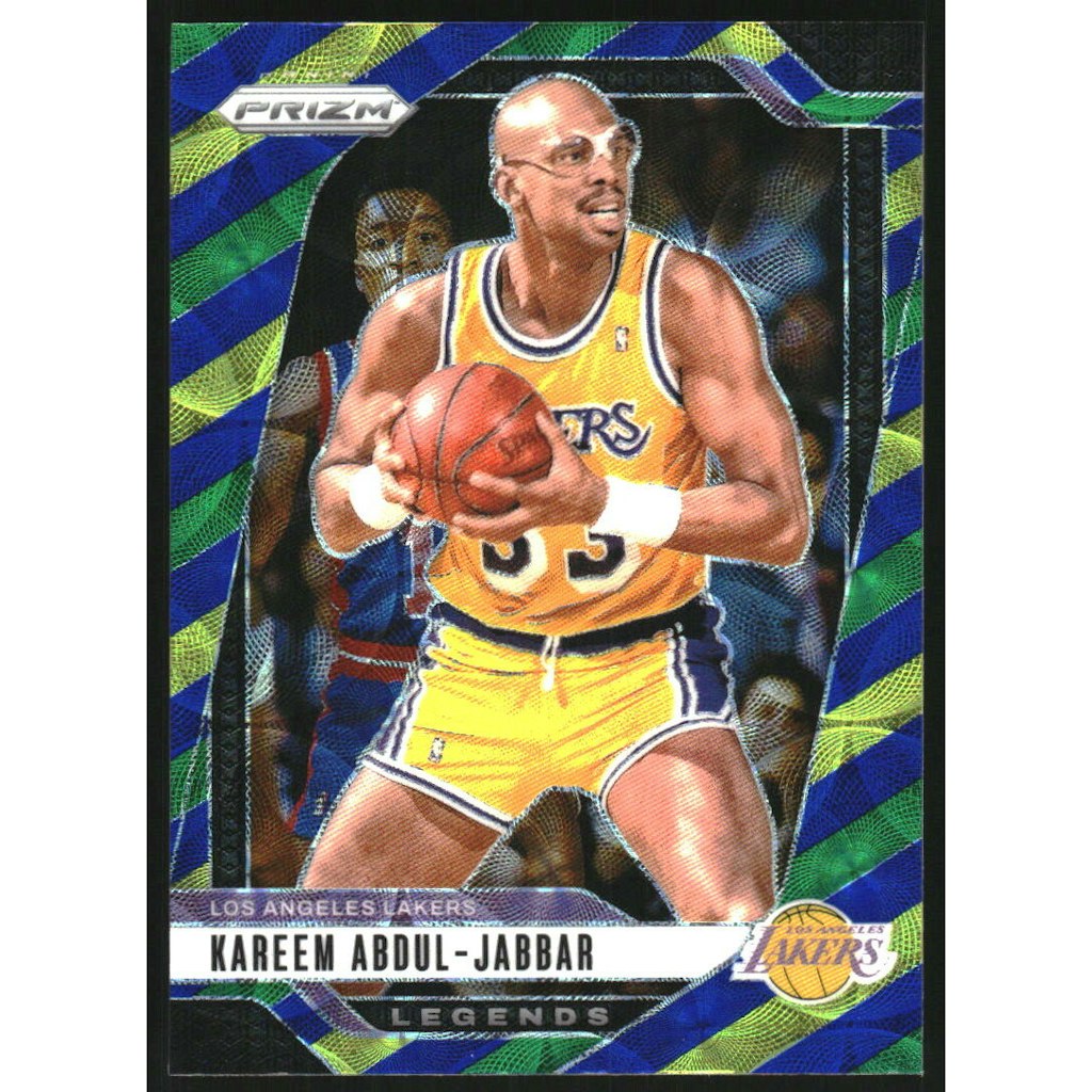 2024-25 Panini Prizm Choice Blue Yellow and Green Kareem Abdul-Jabbar Card: $12 2024-25 Panini Prizm Choice Blue Yellow and Green Kareem Abdul-Jabbar Card: $12