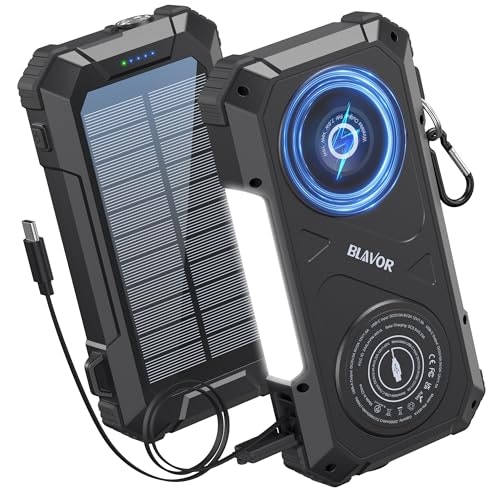 Blavor 20,000mAh Solar Power Bank: $25 w/ Prime