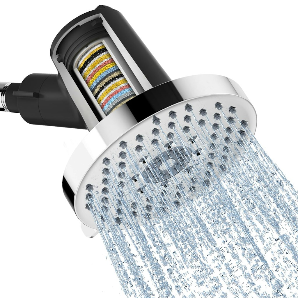 SR Sun Rise Filtered High Pressure Rain Shower Head: $8