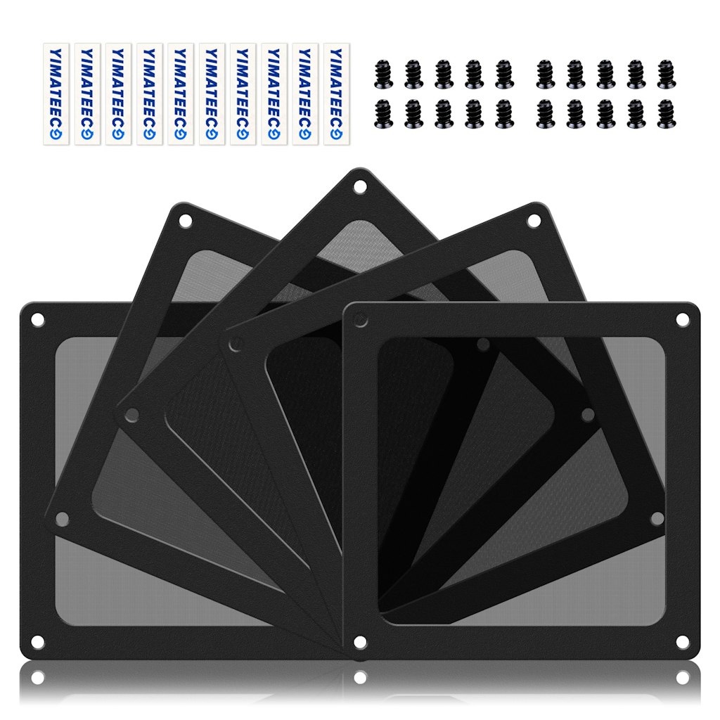 90mm Magnetic PC Dust Filter Mesh 5-Pack: 1-cent 90mm Magnetic PC Dust Filter Mesh 5-Pack: 1-cent