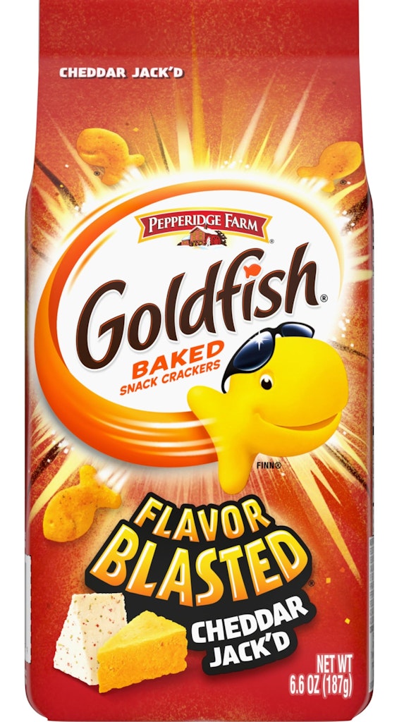 Goldfish Flavor Blasted Cheddar Jack'd Crackers 6.6-oz. Bag: $1.78 via Sub. & Save