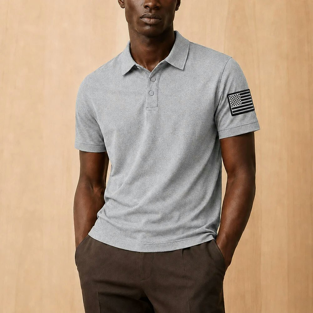 Men's Embroidered Cotton Pique Polo: 2 for $11