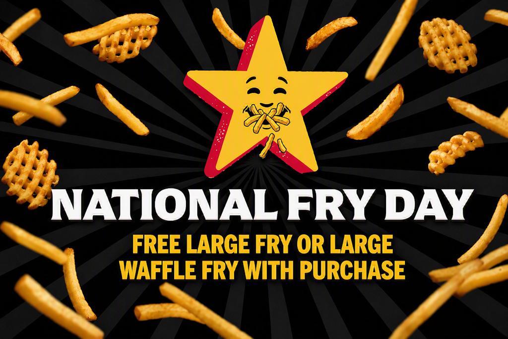 Carl's Jr. Large Fries or Waffle Fries: $5.99 Carl's Jr. Large Fries or Waffle Fries: $5.99